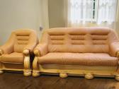 Natūralios odos sofa (ąžuolinis rėmas) - nuotraukos Nr. 30