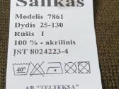 Šalikas, 130x25cm, akrilas, chaki sp. - nuotraukos Nr. 2