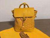 Goyardine Calfskin Mini Alpin Backpack Yellow - nuotraukos Nr. 2