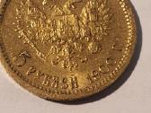 5 rubliai carinis 1900 metai auksiniai - nuotraukos Nr. 2