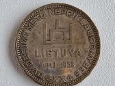 1938 m. 10 litų Antanas Smetona, sidabrinė moneta - nuotraukos Nr. 2