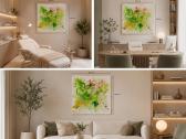 Didelis Originalus Paveikslas 100x100 cm - nuotraukos Nr. 7