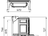 Norvegiška ketaus krosnelė Jotul F400 - nuotraukos Nr. 9