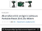 Parkside smuginis ratu suktuvas 400nm su galvutem - nuotraukos Nr. 6