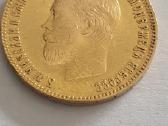 10 rubliu auksine carine moneta 1902 Ap - nuotraukos Nr. 3