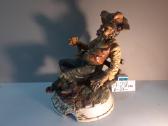 Capodimonte figūrėlė „Klajūnas ant suoliuko“ - nuotraukos Nr. 9