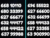 Gražūs VIP Numeriai 70 vnt. Po 30/40€.111 777 000 - nuotraukos Nr. 4