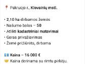Parduodu dirbama žemę - nuotraukos Nr. 2