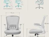 Stilinga ir patogi Songmics ergonominė biuro kėdė - nuotraukos Nr. 12
