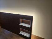 TV sienelė, akcentinė lentyna su LED - nuotraukos Nr. 12