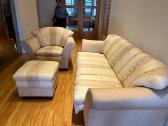 Svetainės sofa lova su pufiku ir foteliu - nuotraukos Nr. 3