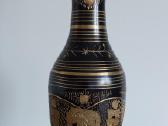 Išskirtinė juodinto žalvario vaza - nuotraukos Nr. 2