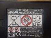 Makita "G" du akumuliatoriai 1,5ah ir pakrovejas - nuotraukos Nr. 4
