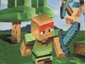 Naujas Mojang Minecraft flisinis pledas 130x170 - nuotraukos Nr. 15