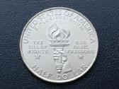Puse dolerio 1993m. JAV sidabras 900 unc - nuotraukos Nr. 2