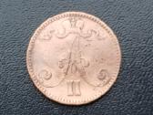 5 pennia 1865m. Suomija - nuotraukos Nr. 2