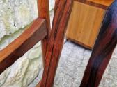 Vintažinis mid century palisandro masyvo fotelis - nuotraukos Nr. 4