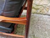 Vintažinis mid century palisandro masyvo fotelis - nuotraukos Nr. 7