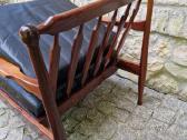 Vintažinis mid century palisandro masyvo fotelis - nuotraukos Nr. 8