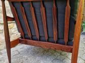 Vintažinis mid century palisandro masyvo fotelis - nuotraukos Nr. 11
