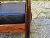 Vintažinis mid century palisandro masyvo fotelis - nuotraukos Nr. 14