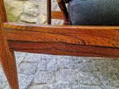 Vintažinis mid century palisandro masyvo fotelis - nuotraukos Nr. 15