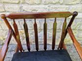 Vintažinis mid century palisandro masyvo fotelis - nuotraukos Nr. 16