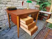 Vintažinis mid century tikmedžio darbo stalas - nuotraukos Nr. 5