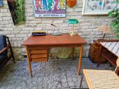 Vintažinis mid century tikmedžio darbo stalas - nuotraukos Nr. 12