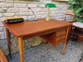 Vintažinis mid century tikmedžio darbo stalas - nuotraukos Nr. 22