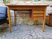 Vintažinis mid century tikmedžio darbo stalas - nuotraukos Nr. 24