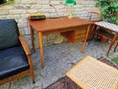 Vintažinis mid century tikmedžio darbo stalas - nuotraukos Nr. 26