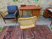 Vintažinis mid century tikmedžio darbo stalas - nuotraukos Nr. 28