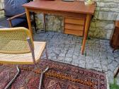 Vintažinis mid century tikmedžio darbo stalas - nuotraukos Nr. 36