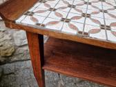Vintažinė mid century raudonmedžio konsolė - nuotraukos Nr. 8