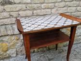 Vintažinė mid century raudonmedžio konsolė - nuotraukos Nr. 23