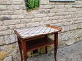 Vintažinė mid century raudonmedžio konsolė - nuotraukos Nr. 24