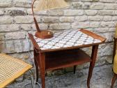 Vintažinė mid century raudonmedžio konsolė - nuotraukos Nr. 25