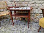 Vintažinė mid century raudonmedžio konsolė - nuotraukos Nr. 30