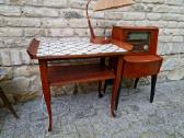 Vintažinė mid century raudonmedžio konsolė - nuotraukos Nr. 33