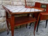 Vintažinė mid century raudonmedžio konsolė - nuotraukos Nr. 34