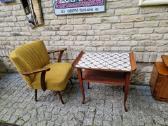 Vintažinė mid century raudonmedžio konsolė - nuotraukos Nr. 38