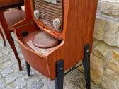 Vintažinė mid century tikmedžio radija su patefonu - nuotraukos Nr. 4