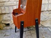 Vintažinė mid century tikmedžio radija su patefonu - nuotraukos Nr. 5