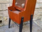 Vintažinė mid century tikmedžio radija su patefonu - nuotraukos Nr. 7