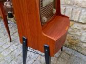 Vintažinė mid century tikmedžio radija su patefonu - nuotraukos Nr. 10