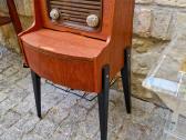 Vintažinė mid century tikmedžio radija su patefonu - nuotraukos Nr. 24