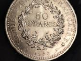 Prancūzija 50 frankų 1978. Unc. Sidabras. - nuotraukos Nr. 3