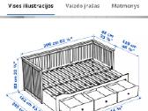 Ikea Hemnes lova 80/160x200 - nuotraukos Nr. 5