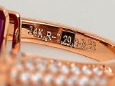 585 aukso žiedas – 7,29 ct natūralus rubinas - nuotraukos Nr. 6